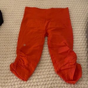 Orange Lululemon Leggings